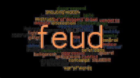 feud synonym|Iba pa.